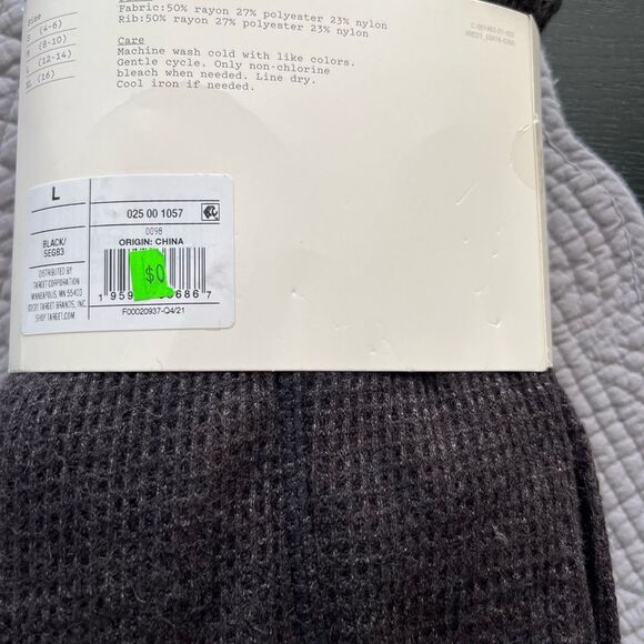 A new day Waffle Drawstring High Waist Joggers size Large NWT - Picture 5 of 8